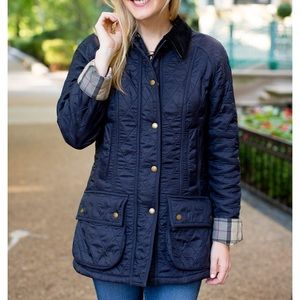 Barbour Tartan Beadnell Quilted